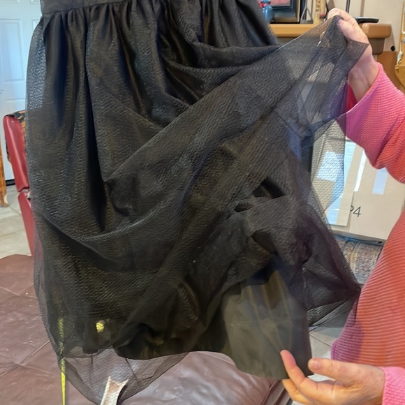 Lilith Black triple tulle princess length sleeveless dress. - Picture 9 of 12